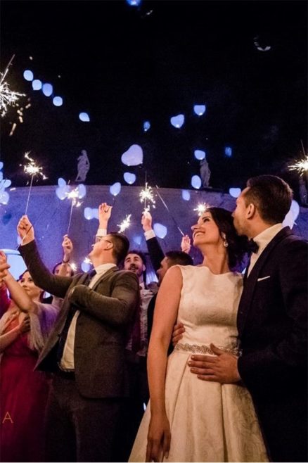 wedding organisation, led baloons, sparks, led