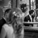 newlyweds in mirror, wedding photography cracow