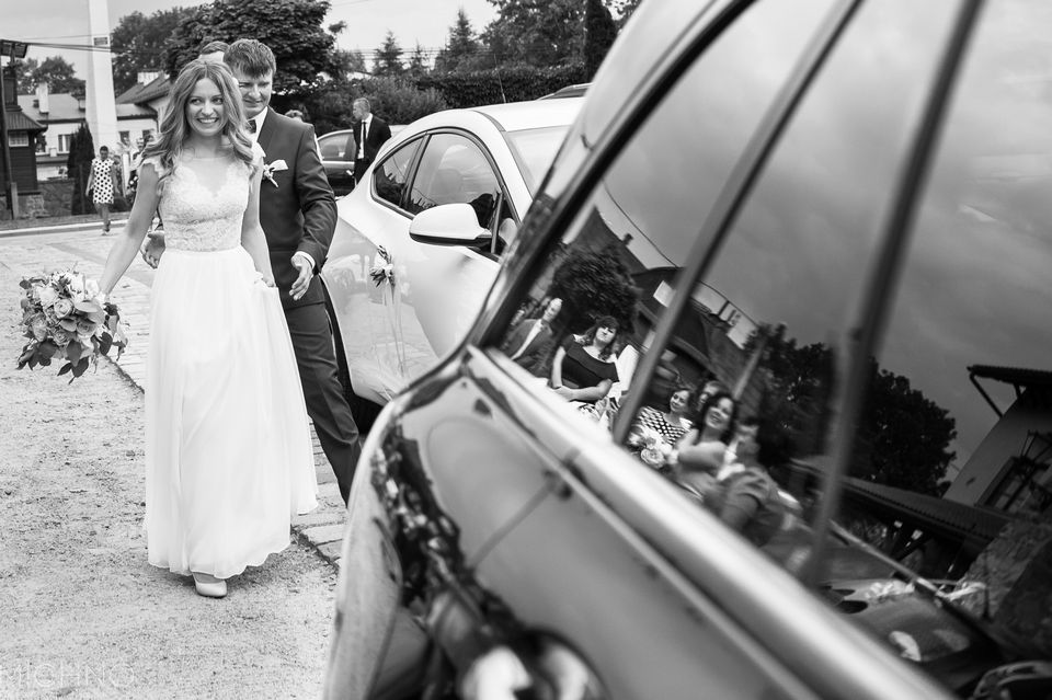 wedding car newlyweds, bestphotograpfer poland