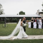 symbolic wedding, bride walking to alter